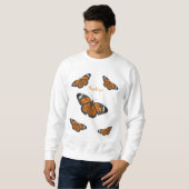 Monarchschmetterling-Cartoon Sweatshirt (Vorne ganz)
