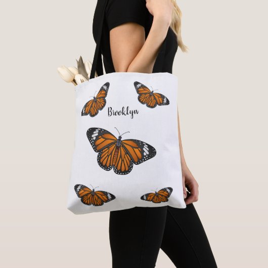 Monarchschmetterling-Cartoon Tasche (Von Nahem)
