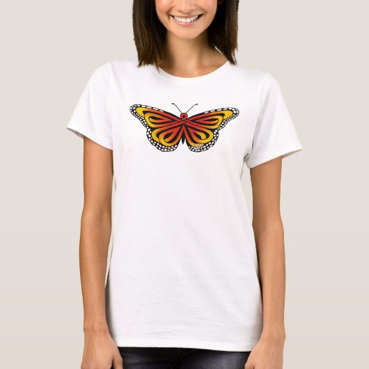 Monarchschmetterling der keltischen Knüpfarbeit T-Shirt (Vorderseite)
