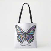 Monarchschmetterling, farbige moderne Holograph-Fo Tasche (Vorderseite)