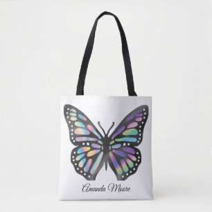 Monarchschmetterling, farbige moderne Holograph-Fo Tasche