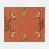 Monarchschmetterling Fleecedecke (Vorderseite (Horizontal))