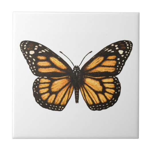 Monarchschmetterling Fliese (Vorderseite)