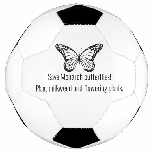 Monarchschmetterling Fußball (Vorderseite)