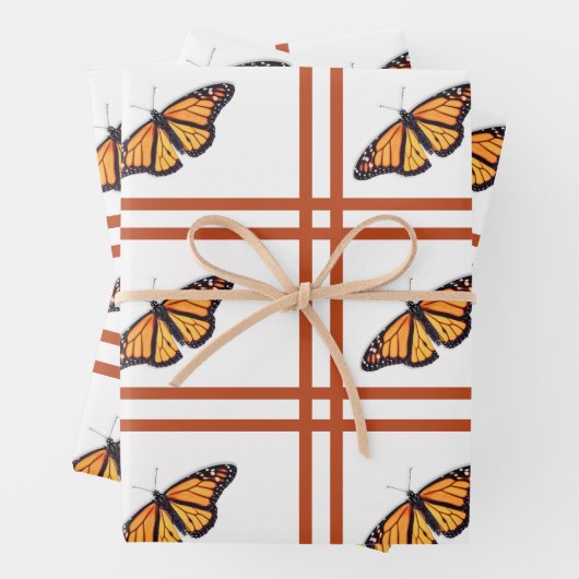 Monarchschmetterling Geschenkpapier Set (Beispiel)