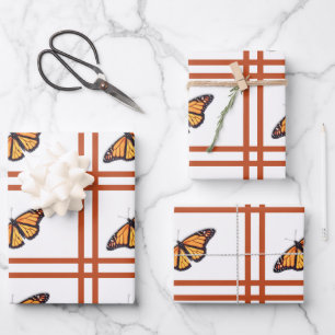 Monarchschmetterling Geschenkpapier Set