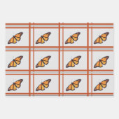 Monarchschmetterling Geschenkpapier Set (Vorderseite 2)