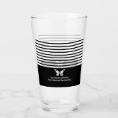 Monarchschmetterling Glas (Vorderseite)