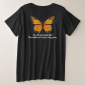Monarchschmetterling Große Größe T-Shirt (Design Rückseite)