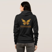 Monarchschmetterling Hoodie (Schwarz voll)