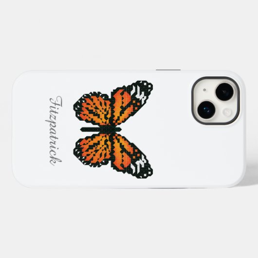 Monarchschmetterling in Polygon / Personalisierte Case-Mate iPhone Hülle (Rückseite (Horizontal))
