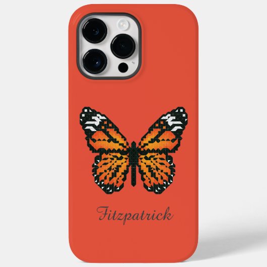 Monarchschmetterling in Polygon / Personalisierte Case-Mate iPhone Hülle (Rückseite)