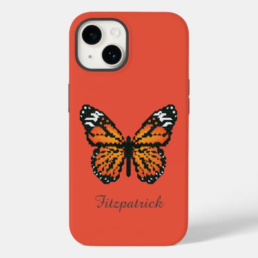 Monarchschmetterling in Polygon / Personalisierte Case-Mate iPhone Hülle (Rückseite)