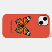 Monarchschmetterling in Polygon / Personalisierte Case-Mate iPhone Hülle (Rückseite (Horizontal))