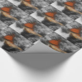 Monarchschmetterling in Schwarz-Weiß-Natur Geschenkpapier (Ecke)