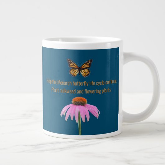 Monarchschmetterling Jumbo-Tasse (Rechts)