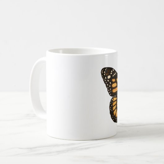 Monarchschmetterling Kaffeetasse (Vorderseite Links)