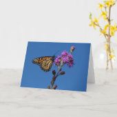 Monarchschmetterling Karte (Gelbe Blume)