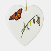 Monarchschmetterling-Keramik Keramik Ornament (Rechts)