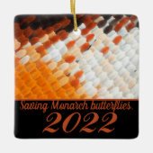 Monarchschmetterling Keramikornament (Vorderseite)
