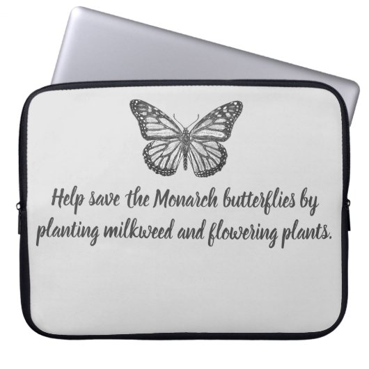 Monarchschmetterling Laptopschutzhülle (Vorderseite)