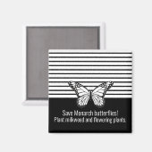 Monarchschmetterling Magnet (Vorderseite/Rückseite)