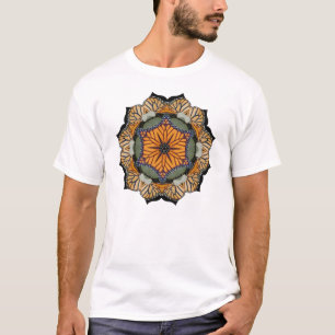 Monarchschmetterling Mandala-T - Shirt