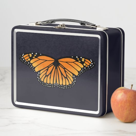 Monarchschmetterling Metall Brotdose (Beispiel)