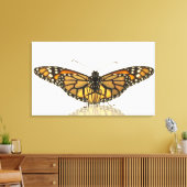 Monarchschmetterling mit ausgebreiteten Flügeln Leinwanddruck (Insitu (Wohnzimmer))