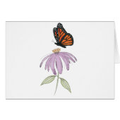 Monarchschmetterling mit Lila Kone-Blume (Vorderseite (Horizontal))