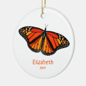 Monarchschmetterling personalisiert keramik ornament (Links)