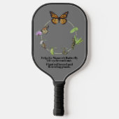 Monarchschmetterling Pickleball Schläger (Rückseite)