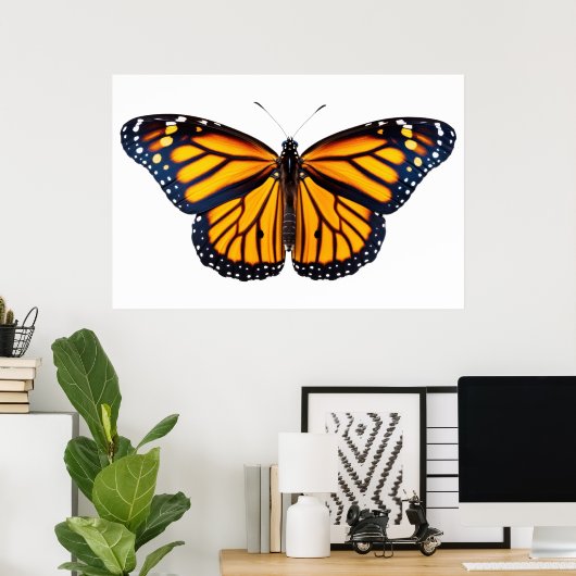 Monarchschmetterling Poster (Heimbüro)