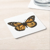 Monarchschmetterling Rechteckiger Pappuntersetzer (angewinkelt)