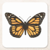 Monarchschmetterling Rechteckiger Pappuntersetzer (Vorderseite)