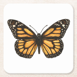 Monarchschmetterling Rechteckiger Pappuntersetzer
