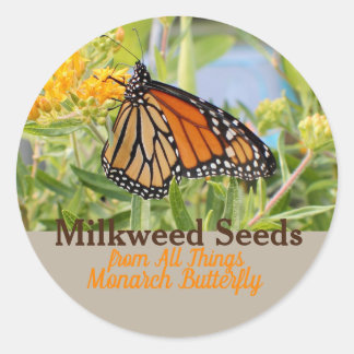 Monarchschmetterling Runder Aufkleber