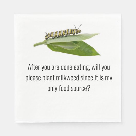 Monarchschmetterling Serviette (Vorderseite)