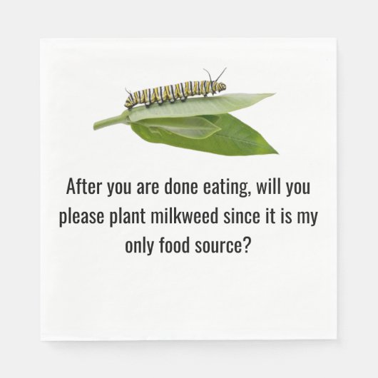 Monarchschmetterling Serviette (Vorderseite)