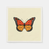 Monarchschmetterling Serviette (Vorderseite)
