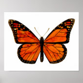 Monarchschmetterling Small Poster (Vorne)
