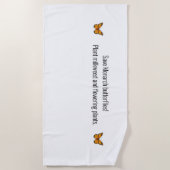 Monarchschmetterling Strandtuch (Vorderseite)