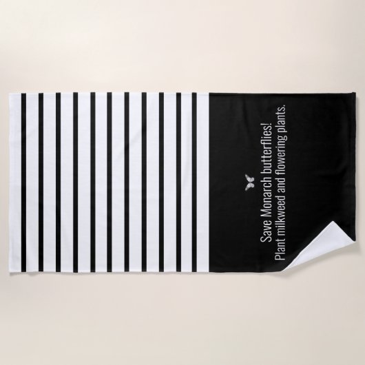 Monarchschmetterling Strandtuch (Vorderseite)