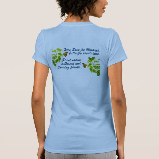 Monarchschmetterling T-Shirt (Rückseite)