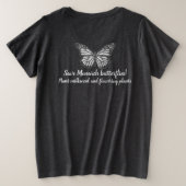 Monarchschmetterling-T - Shirt (Design Rückseite)