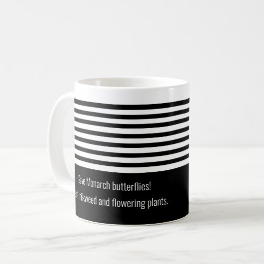 Monarchschmetterling-Tasse Kaffeetasse (Vorderseite Links)