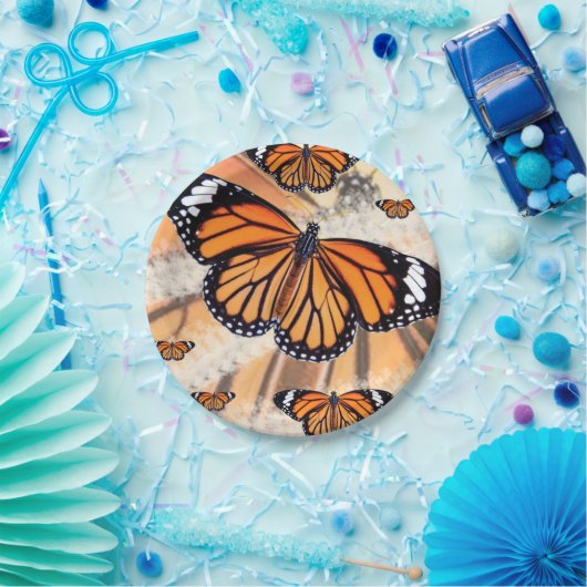 Monarchschmetterling-Teller Pappteller (Party)