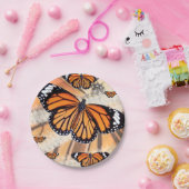 Monarchschmetterling-Teller Pappteller (Party)
