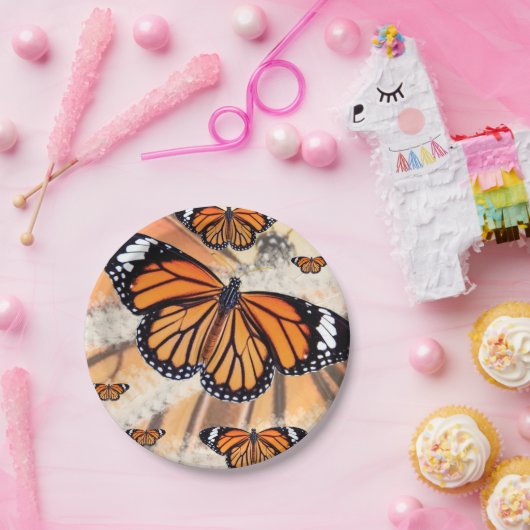 Monarchschmetterling-Teller Pappteller (Party)