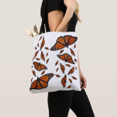Monarchschmetterling über die Drucktasche Tasche (Von Nahem)